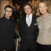 Cyrille Vigneron, Colin Firth et Christine Borgoltz-Halff à la réception organisée à la résidence privée de l'Ambassadeur de Grande-Bretagne, à Paris, après la projection du Discours d'un Roi. 4/01/2011