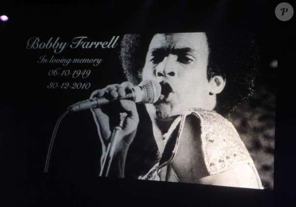 Obsèques de Bobby Farrell de Boney M, à Amsterdam, le 8 janvier 2010:  sa fille Zanillya Farrell