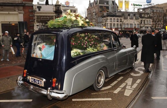 Obsèques de Bobby Farrell de Boney M, à Amsterdam, le 8 janvier 2010