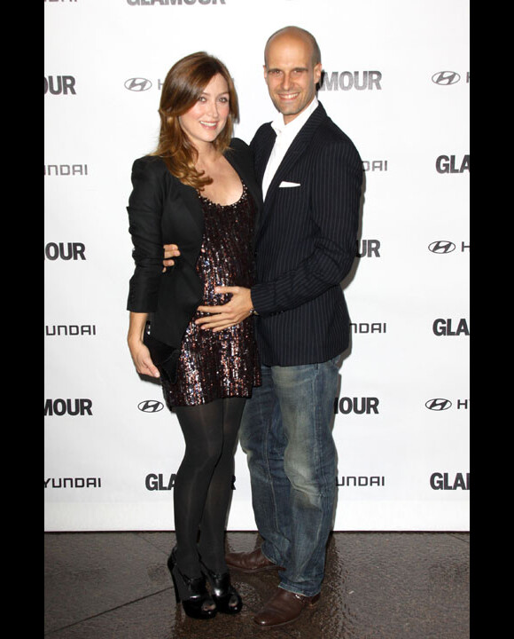 Edoardo Ponti avec sa femme Sasha Alexander lors d'une soirée à Los Angeles en octobre 2010