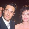 Gérard Lanvin et son épouse Jennifer, extrémement discrète dans les médias. En 1990 au Festival de Cannes.