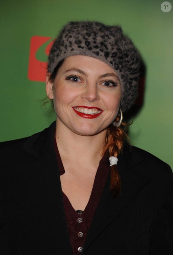 Sophie Guillemin à Bercy, pour assister au spectacle Saltimbanco, le 13 janvier 2011.