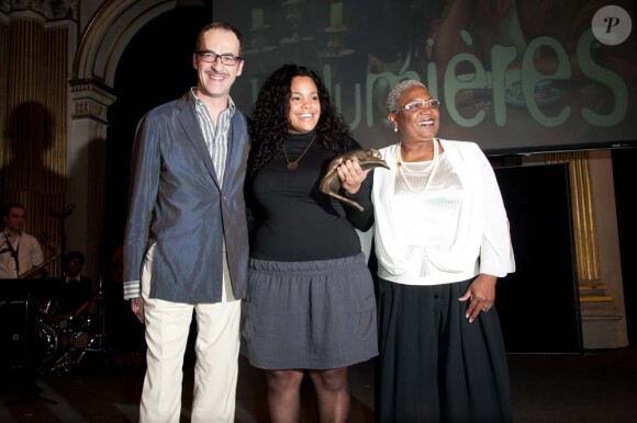 Prix Lumières 2010, le 14 janvier à Paris : Emmanuel de Brantes, Yahima Torres et Firmine Richard