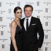 Colin Firth et sa femme Livia à la W Magazine's Golden Globes Party, le 14 janvier 2011, au Château Marmont à West Hollywood