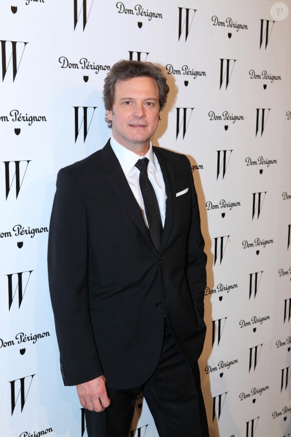 Colin Firth à la W Magazine's Golden Globes Party, le 14 janvier 2011, au Château Marmont à West Hollywood