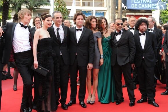 L'équipe du téléfilm/film Carlos à Cannes en mai 2010
