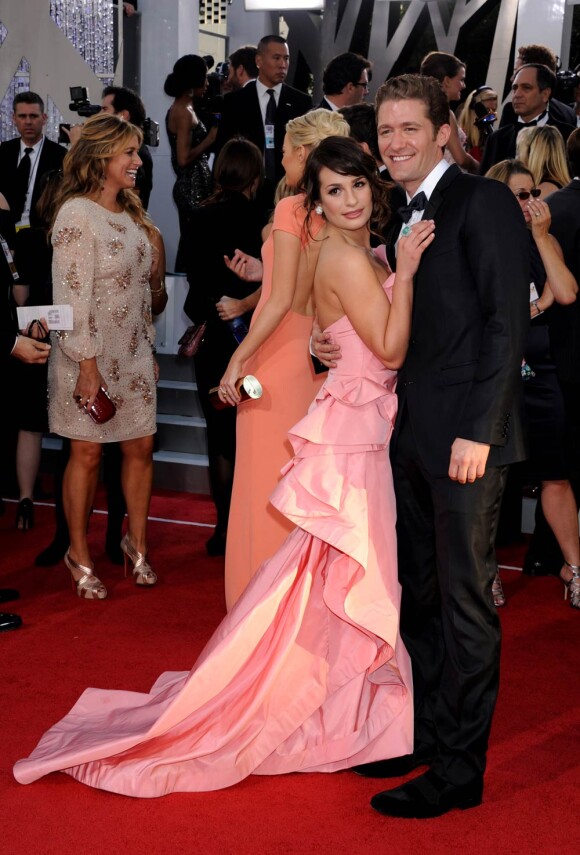 Lea Michele et Matthew Morrison à la cérémonie des Golden Globes le 16 janvier 2010