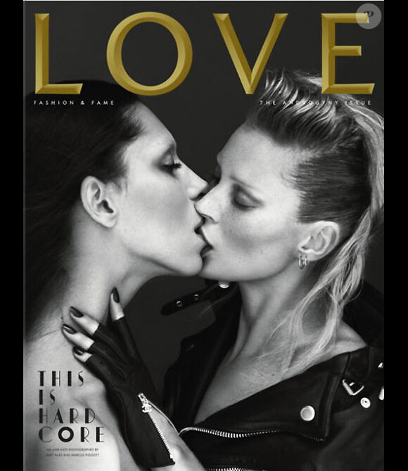 Couverture du magazine LOVE février 2011 avec Kate Moss et Léa T