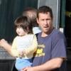 Adam Sandler et sa fille sur le tournage de Jack and Jill à Los Angeles le 17 janvier 2011