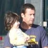 Adam Sandler et sa fille sur le tournage de Jack and Jill à Los Angeles le 17 janvier 2011
