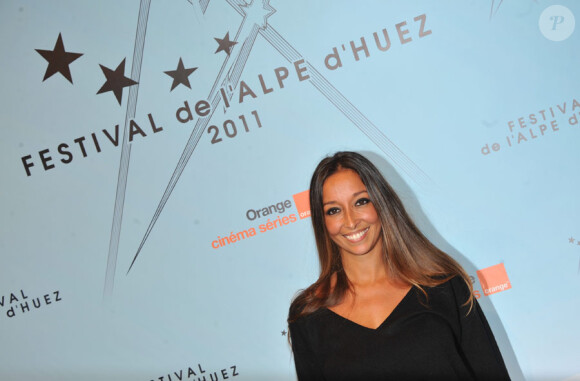 Saphia Azzeddine lors de l'ouverture du festival de l'Alpe d'Huez le 18 janvier 2011