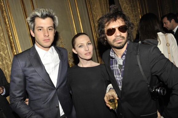 Mark Ronson, Joséphine de la Baume et Yarol Poupaud  à la soirée Gucci