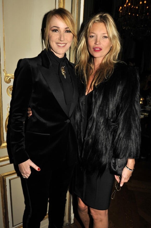Frida Giannini et Kate Moss à la soirée Gucci à Paris le 25 janvier 2011
