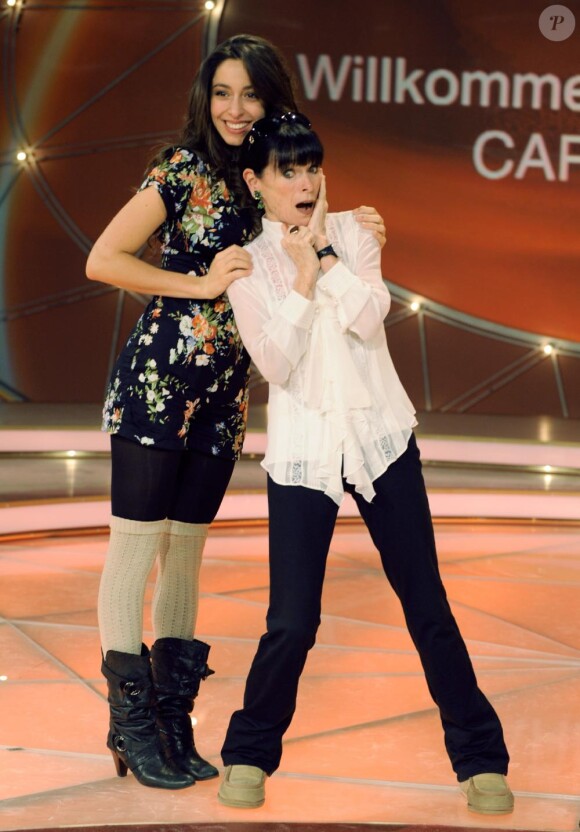 Géraldine Chaplin et sa fille Oona en janvier 2009