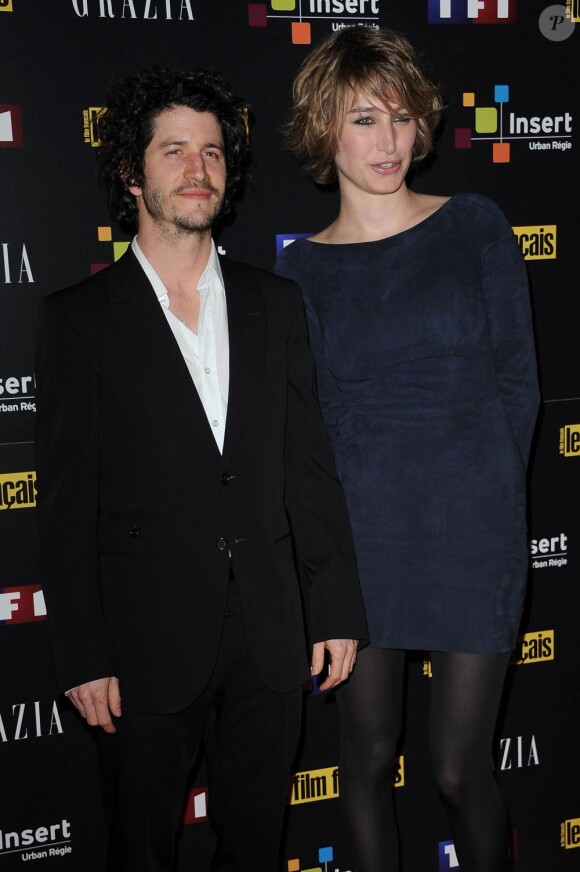 Clément Sibony et Pauline Lefèvre aux 18e Trophées du Film français, le 3 février 2011, au Palais de Tokyo.