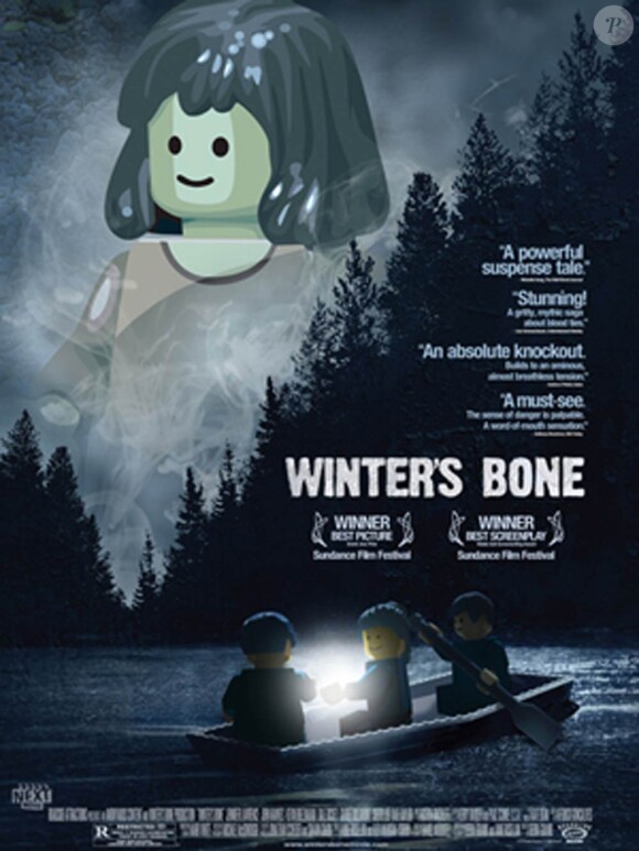 L'affiche en Lego de Winter's Bone, nominé à l'Oscar du meilleur film lors de la cérémonie des Oscars, qui se tiendra le 27 février 2011.