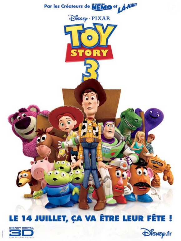 L'affiche originale de Toy Story 3, nominé à l'Oscar du meilleur film lors de la cérémonie des Oscars, qui se tiendra le 27 février 2011.