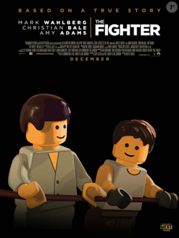 L'affiche en Lego de The Fighter, nominé à l'Oscar du meilleur film lors de la cérémonie des Oscars, qui se tiendra le 27 février 2011.