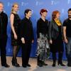 Guy Maddin, Nina Hoss, Isabella Rossellini, Sandy Powell, Jan Chapman et Aamir Khan lors du premier jour du festival de Berlin le 10 février 2011