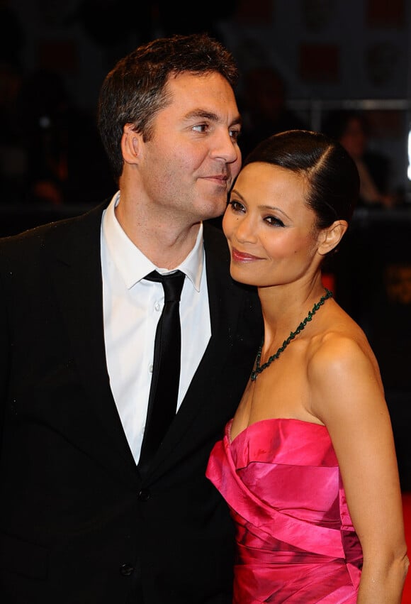 Thandie Newton et son mari Ol Parker lors de la cérémonie des BAFTA à Londres le 13 février 2011