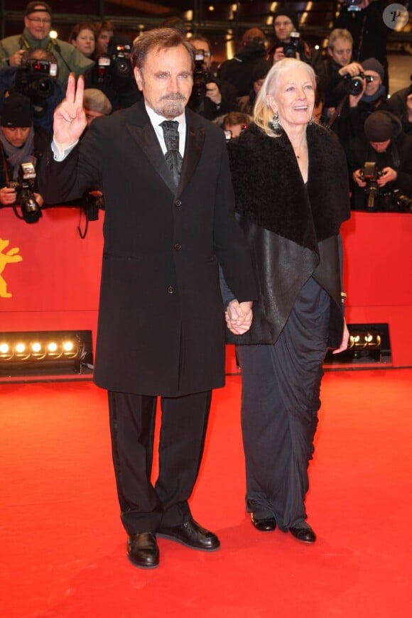 Vanessa Redgrave et Franco Nero à l'occasion de la présentation de Coriolan, dans le cadre de la 61e Berlinale, à Berlin, le 14 février 2011.