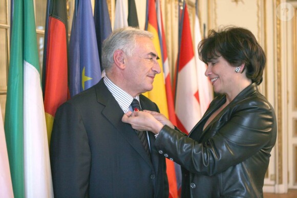 Dominique Strauss-Kahn et Anne Sinclair en février 2005.