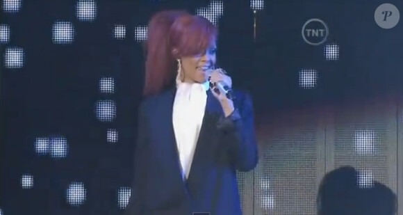 Rihanna lors du show avant les All-Star game 2011 le 200 février 2011
