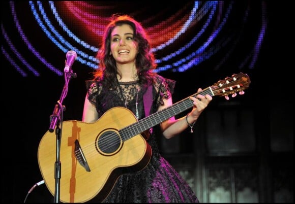 Katie Melua au concert de charité City Rock, à Londres, le 23 février 2011