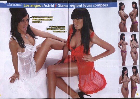 Diana et Astrid ont sorti leurs tenues les plus sexy pour poser dans Entrevue (numéro daté du mois de mars 2011). 