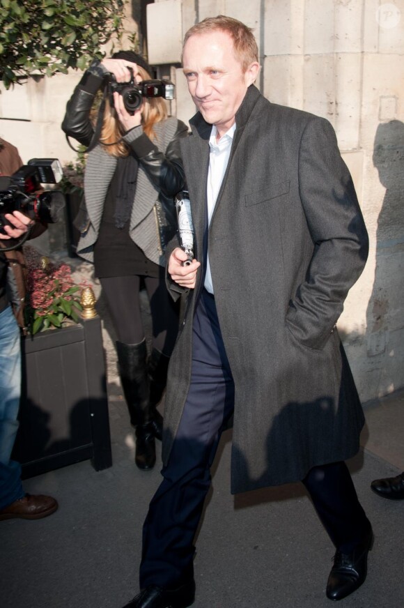 François-Henri Pinault lors du défilé Balenciaga à Paris le 3 mars 2011