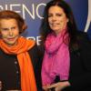 Au siège de l'UNESCO, à Paris, le 3 mars 2011, Liliane Bettencourt et Françoise Bettencourt-Meyers étaient réunies et de belle humeur pour la remise des prix L'Oréal-UNESCO pour les Femmes et la Science.