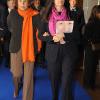 Au siège de l'UNESCO, à Paris, le 3 mars 2011, Liliane Bettencourt et  Françoise Bettencourt-Meyers étaient réunies et de belle humeur pour la  remise des prix L'Oréal-UNESCO pour les Femmes et la Science.