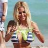 Shauna Sand et son futur-ex-mari Laurent, sur une plage de Miami, le 26 février 2011.
