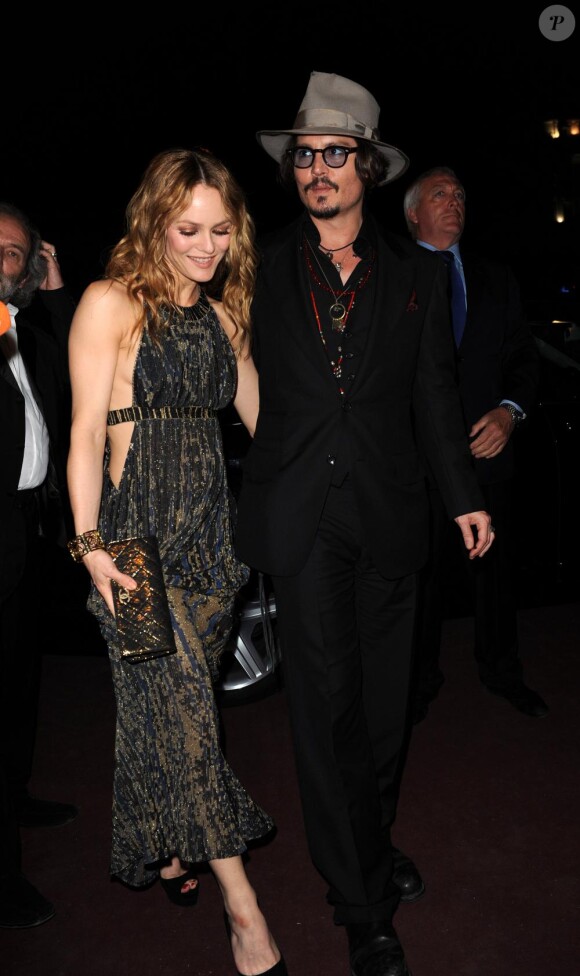 Vanessa Paradis et Johnny Depp en mai 2010 