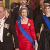Letizia d'Espagne lors d'un gala en l'honneur du président Chilien le 7 mars au Palais Zarzuela de Madrid