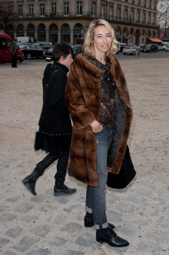Alexandra Golovanoff lors du show Louis Vuitton à Paris le 9 mars 2011 