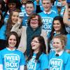 Susan Boyle lance l'opération Wee Box, à Glasgow, le 9 mars 2011
