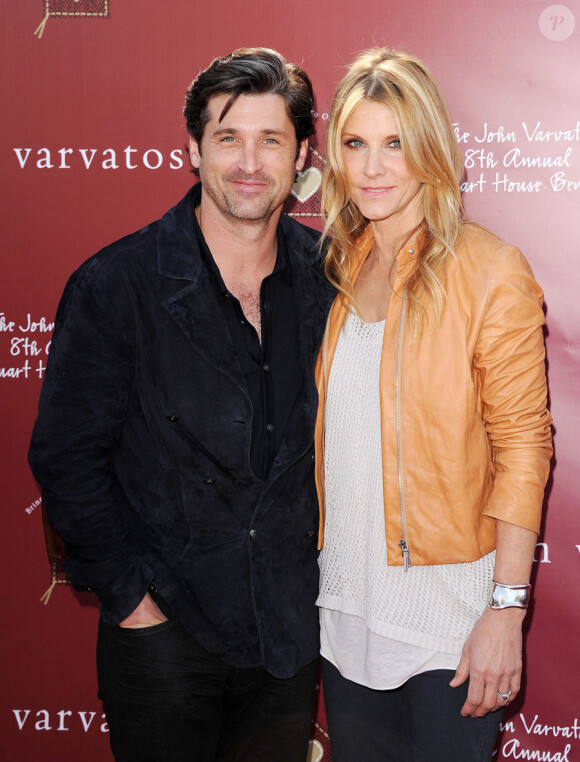 Patrick Dempsey et son épouse Jilian lors du gala de charité organisé par John Varvatos le 13 mars 2011 à West Hollywood (Los Angeles)