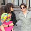 Katie Holmes, Tom Cruise, et leur petite Suri en septembre 2010 à New York.