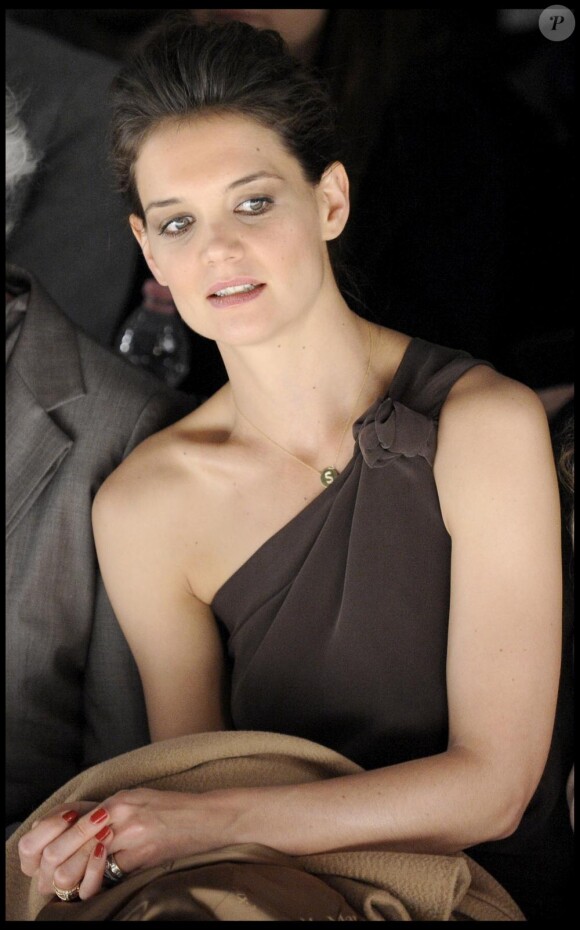 Katie Holmes le 24 février 2011, à Milan.