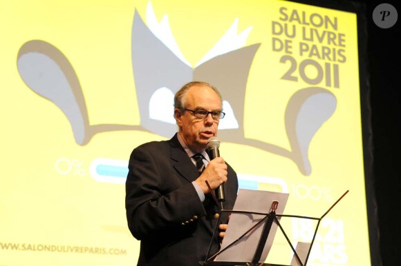 Inauguration du Salon du Livre de Paris, le 17 mars 2011 : Frédéric Mitterrand.