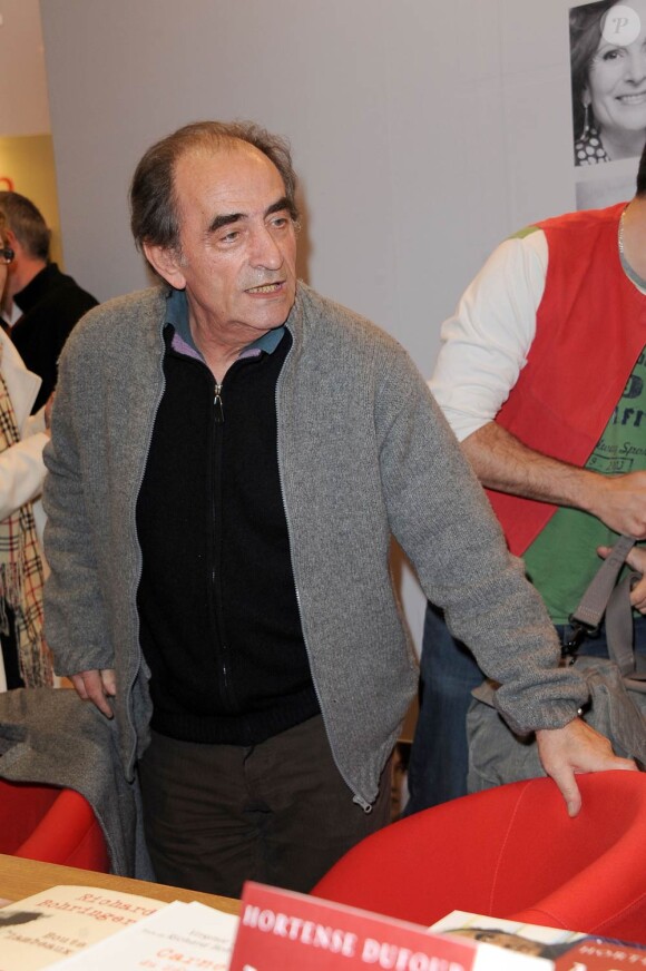 Richard Bohringer au Salon Du Livre, à Porte de Versailles, le 18 mars 2011.