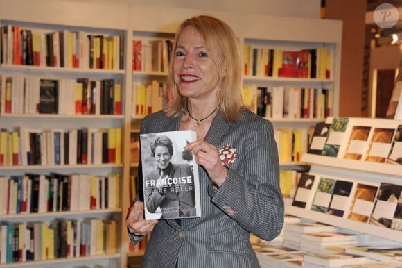 Laure Adler au Salon Du Livre, à Porte de Versailles, le 18 mars 2011.