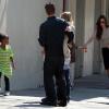 Angelina Jolie, Brad Pitt et tous leurs enfants à la Nouvelle-Orléans samedi 19 mars 2011.