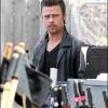 Brad Pitt sur le tournage du film Cogan's Trade, à la Nouvelle-Orléans, aux USA. Mars 2011