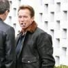 Arnold Schwarzenegger et Sylvester Stallone partagent un déjeuner au restaurant à Los Angeles, samedi 19 mars.