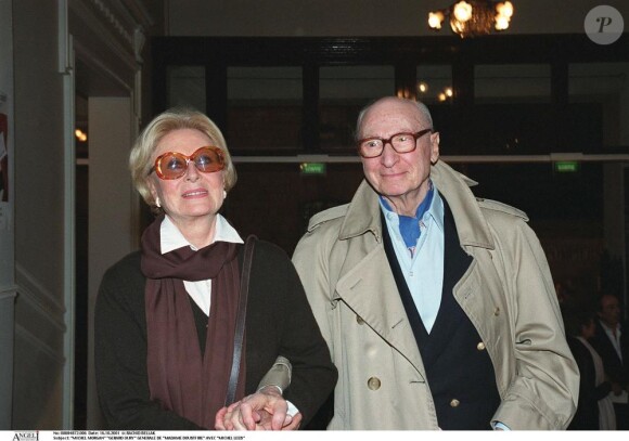 Michèle Morgan et Gérard Oury en 2001.