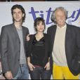 Donald Reignoux, Mélanie Bernier et Jean Rochefort assistent à l'avant-première de Titeuf le film, dimanche 27 mars, au Grand Rex (Paris).