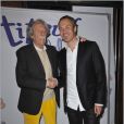 Jean Rochefort et le dessinateur Zep assistent à l'avant-première de Titeuf le film, dimanche 27 mars, au Grand Rex (Paris).