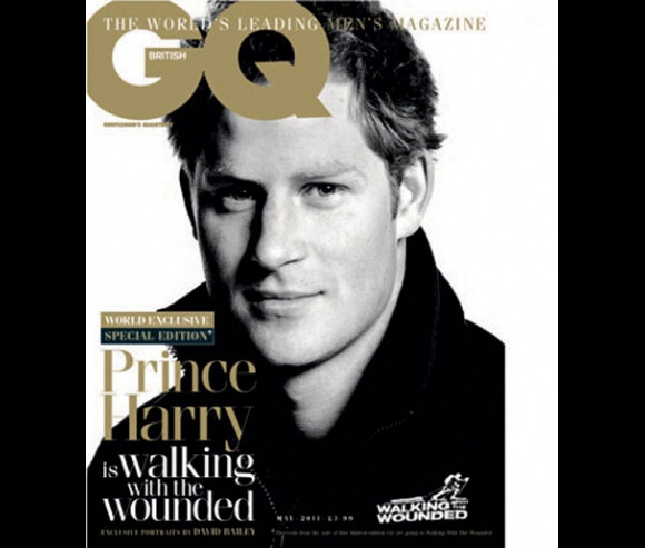 Le prince Harry en couverture de GQ UK - Mai 2011